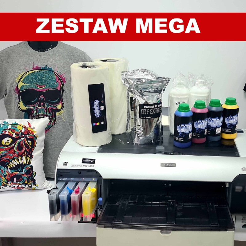 EPSON STYLUS PRO 4880 ZESTAW  MEGA DTF ZE SZKOLENIEM+RIP  A2